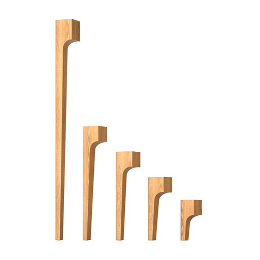 Classical style square wood furniture legs